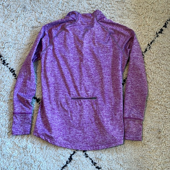 4/$19 like new Tangerine heather purple/pink workout pullover jacket size XL - Picture 2 of 6